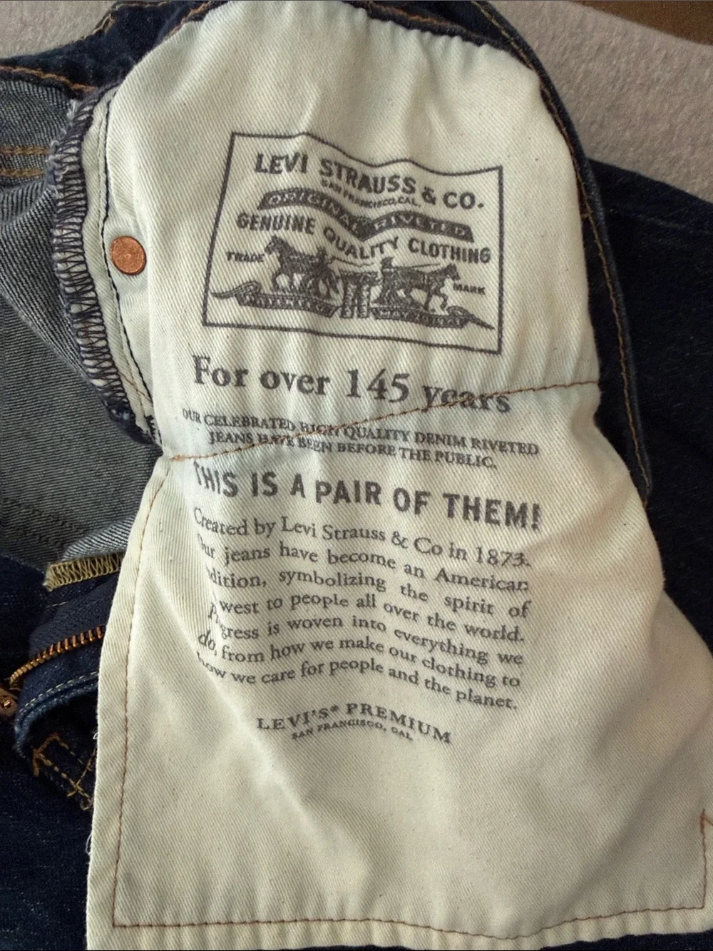 Levi's Indigo Straight-Leg Men's Jeans